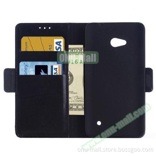 Retro Style Oil Coated Wallet Flip Leather Case Cover for Microsoft Lumia 640 Case